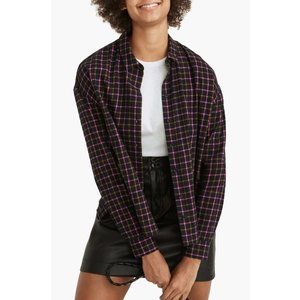 Madewell Flannel Westlake Shirt in Stoppard Plaid - Size Large